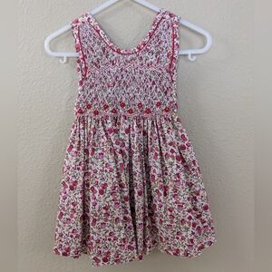 Smocked Floral Dress ~ 6/12 mo